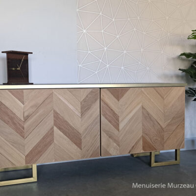 Meuble en chêne massif de fabrication artisanale